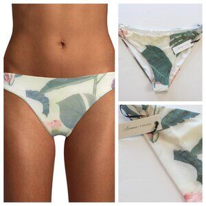 Lovers + Friends Good Vibes Bikini Swim Bottom Floral White Large NWT
